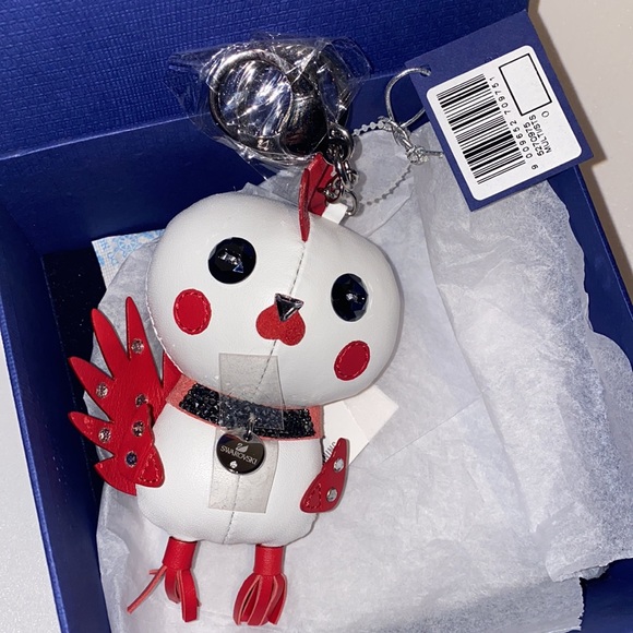 Bnib Swarovski Ltd edition rooster Pascal bag charm crystal key ring jewelry - Picture 7 of 7